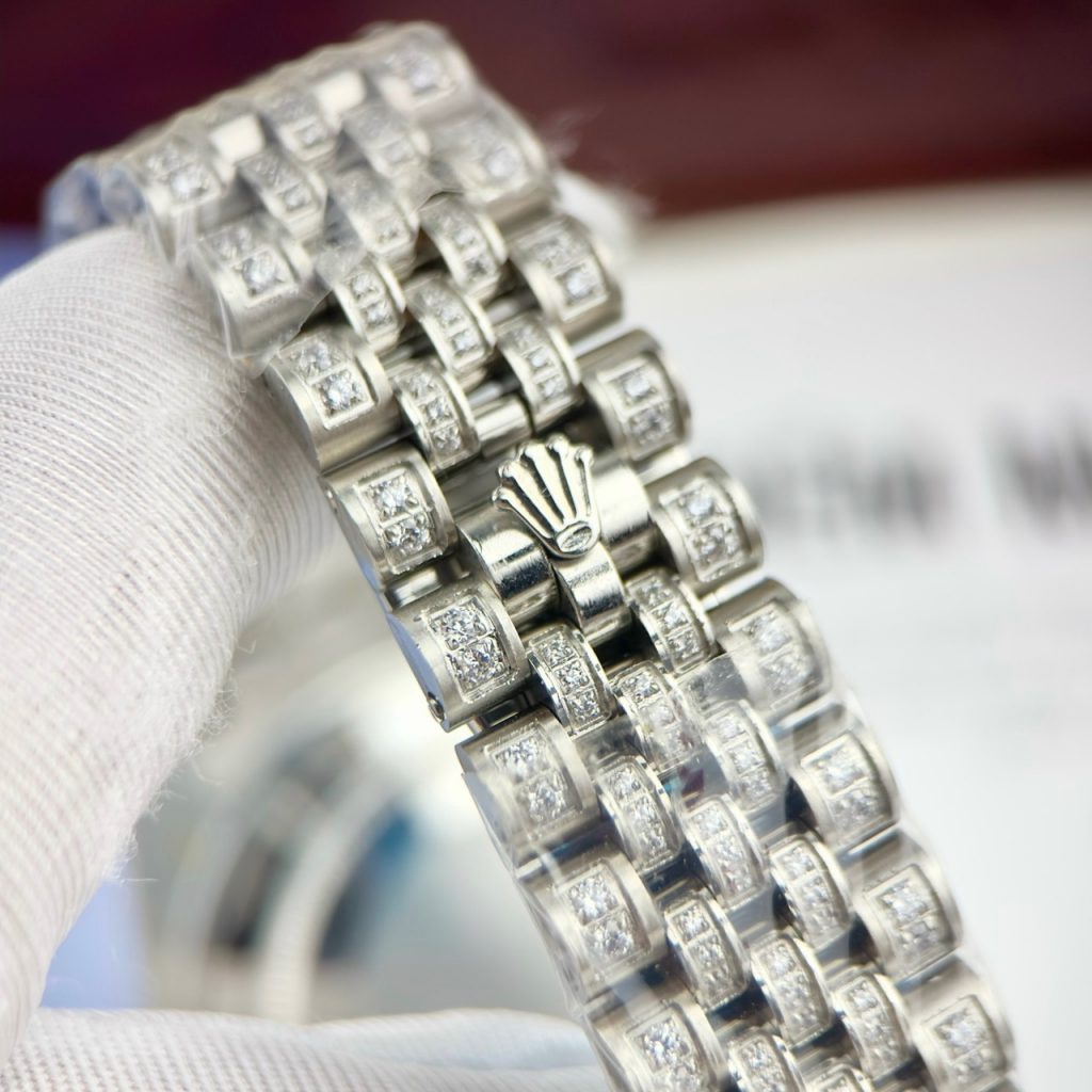 Đồng hồ Rolex DateJust Rainbow nam máy cơ Thụy Sỹ Super Fake 11 41mm (2)