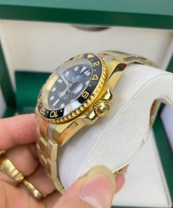 Đồng hồ Rolex GMT-Master ll màu vàng gold Super Fake 11 nam máy cơ Nhật 40mm (2)