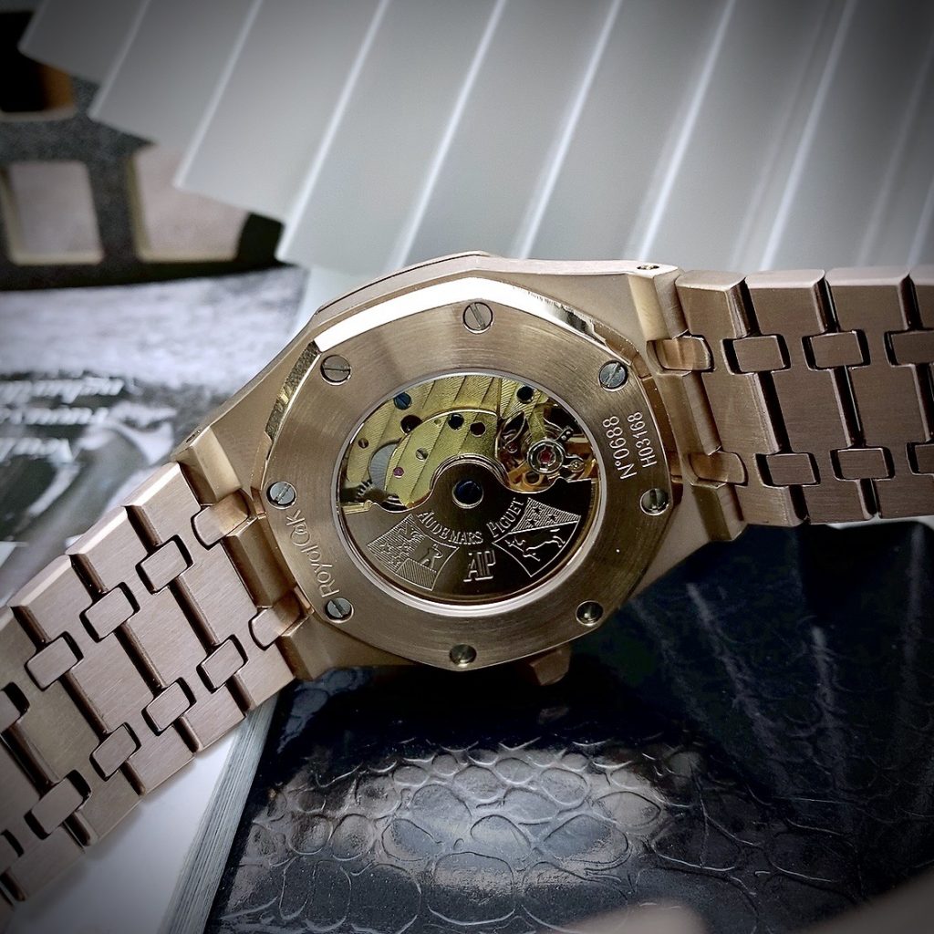Đồng hồ Audemars Piguet Roal Oak nam máy cơ Nhật vàng hồng 41mm