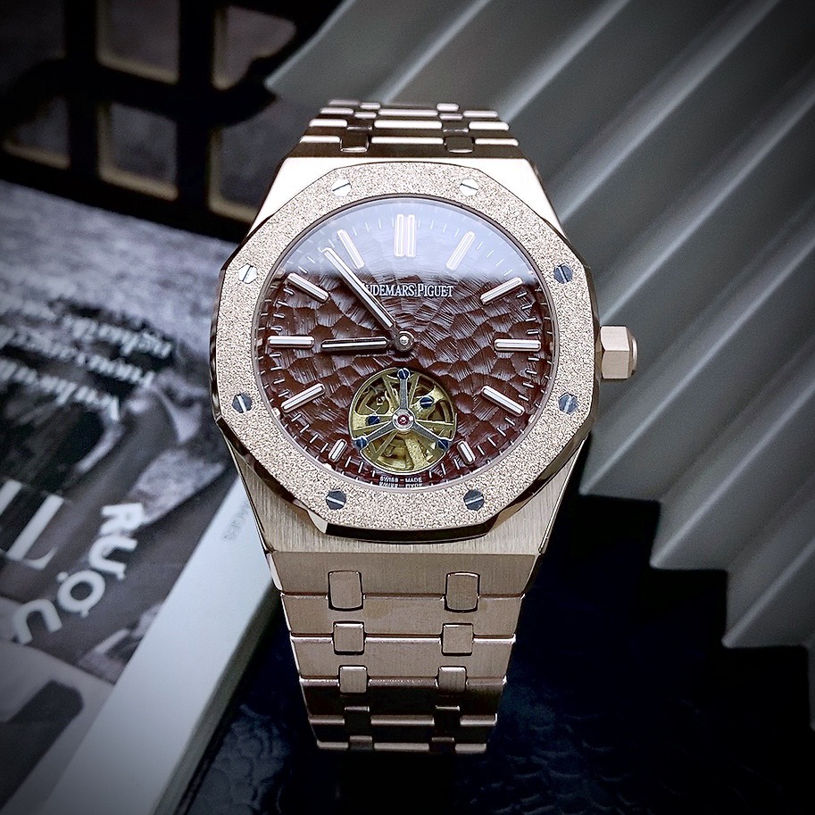 Đồng hồ Audemars Piguet Roal Oak nam máy cơ Nhật vàng hồng 41mm