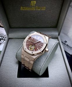 Đồng hồ Audemars Piguet Roal Oak nam máy cơ Nhật vàng hồng 41mm