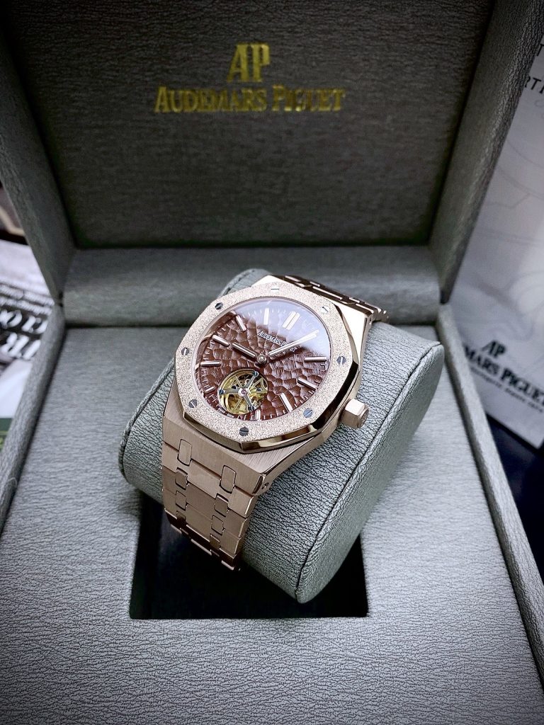 Đồng hồ Audemars Piguet Roal Oak nam máy cơ Nhật vàng hồng 41mm