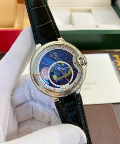 Đồng hồ Cartier Bleu De Mặt trái đất Fake cao cấp 40mm