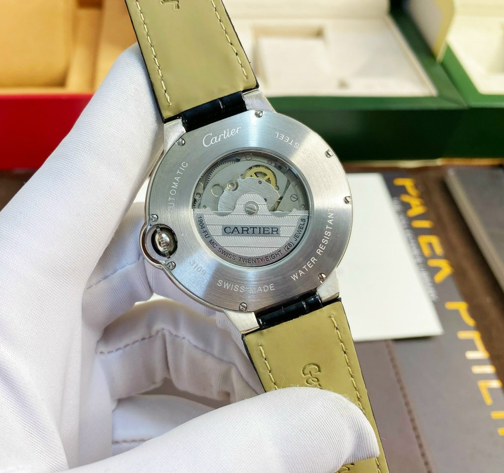 Đồng hồ Cartier Bleu De Mặt trái đất Fake cao cấp 40mm