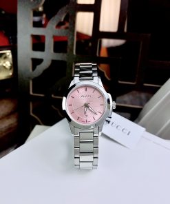 Đồng hồ Gucci Ladies G-Timeless YA126524 like auth nữ mặt hồng 27mm