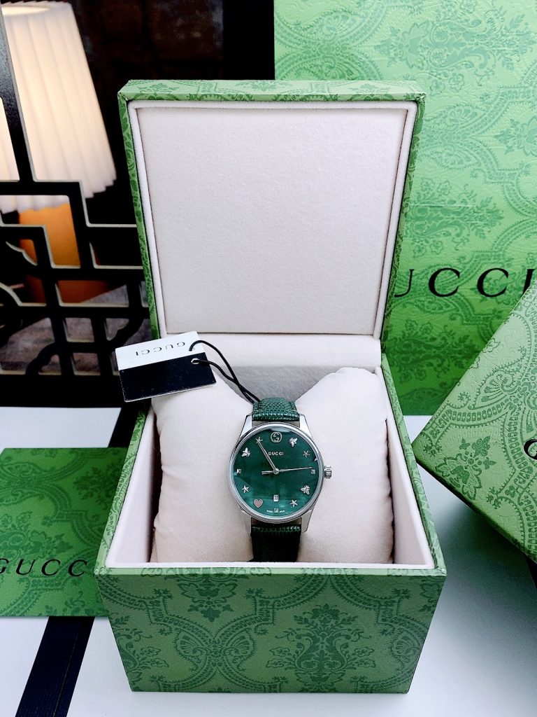 Đồng hồ Gucci Ladies YA1264049 G-TimeLess màu xanh 35mm
