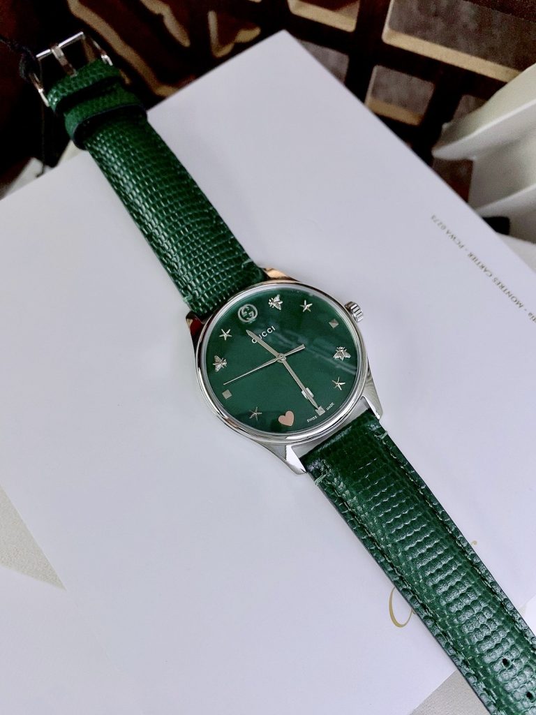 Đồng hồ Gucci Ladies YA1264049 G-TimeLess màu xanh 35mm