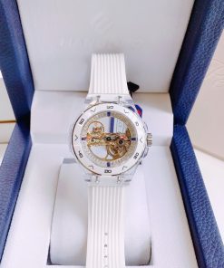 Đồng hồ Hanboro chính hãng màu trắng máy cơ automatic Nhật 43mm (2)