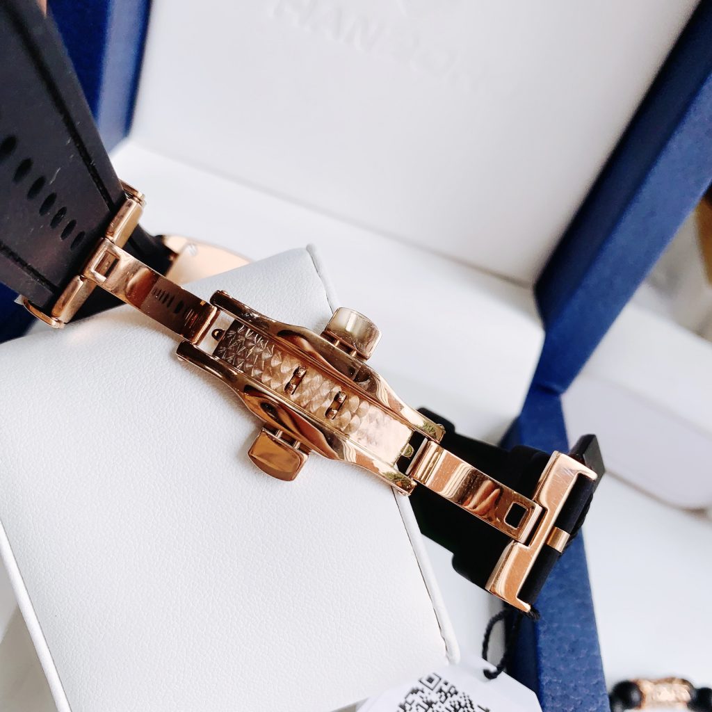 Đồng hồ Hanboro chính hãng nam đính đá Swarovski 45x54mm (2)