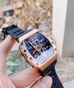 Đồng hồ Hanboro chính hãng nam màu rose gold 43mm (2)