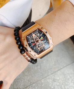 Đồng hồ Hanboro chính hãng nam màu rose gold 43mm (2)