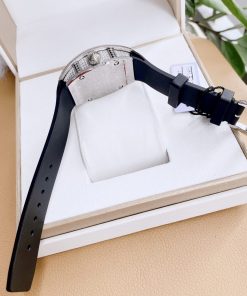 Đồng hồ Hanboro nữ chính hãng dây cao su màu đen by Huboler 36mm