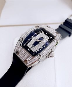 Đồng hồ Hanboro nữ chính hãng dây cao su màu đen by Huboler 36mm