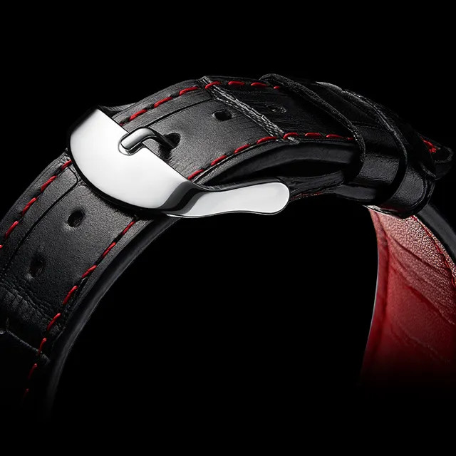 Đồng hồ Mark Fairwhale 5600 mặt hề chính hãng dây da 40mm (2)