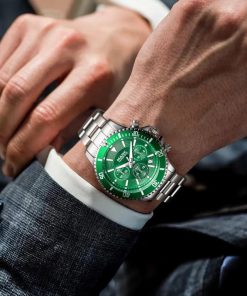 Đồng hồ Mark Fairwhale 5770 chính hãng nam dây kim loại 40mm (2)