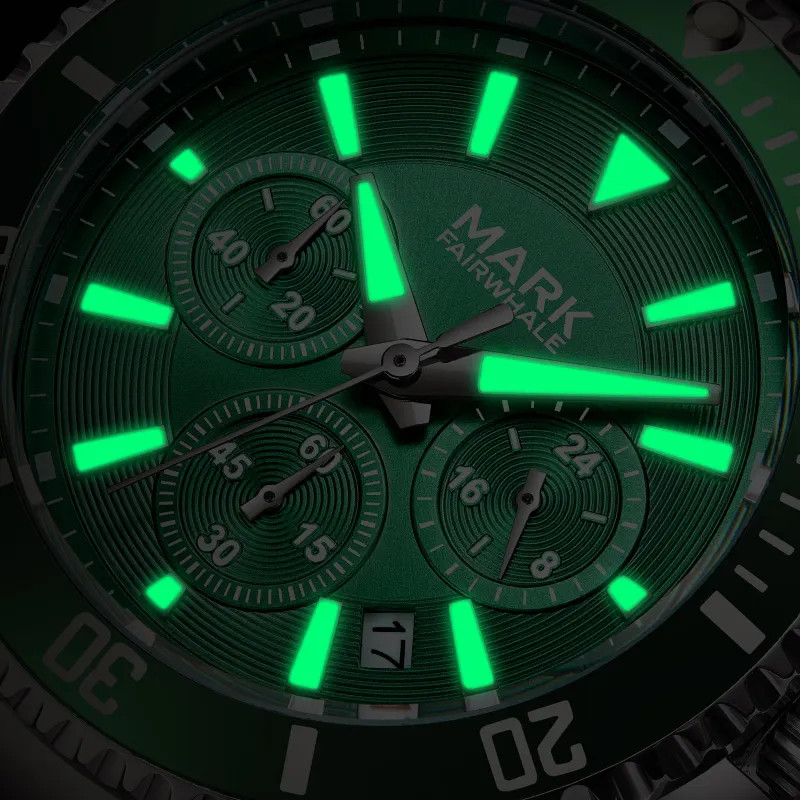 Đồng hồ Mark Fairwhale 5770 chính hãng nam dây kim loại 40mm (2)