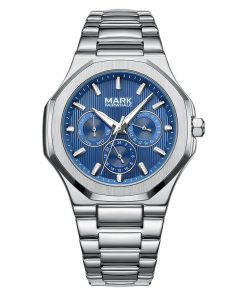 Đồng hồ Mark Fairwhale 5890 chính hãng nam 6 kim 44mm (2)