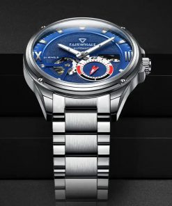 Đồng hồ Mark Fairwhale 6070 chính hãng máy lộ cơ Automatic 42mm (2)