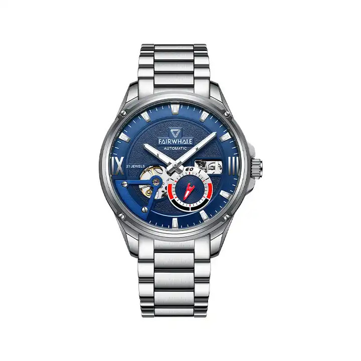 Đồng hồ Mark Fairwhale 6070 chính hãng máy lộ cơ Automatic 42mm (2)