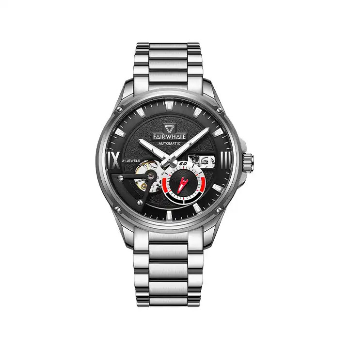 Đồng hồ Mark Fairwhale 6070 chính hãng máy lộ cơ Automatic 42mm (2)