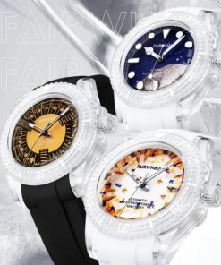 Đồng hồ Mark Fairwhale 6160 chính hãng dây cao su 40mm (2)