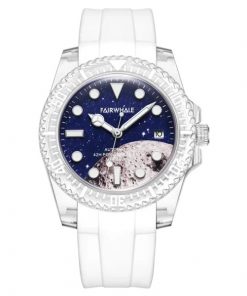 Đồng hồ Mark Fairwhale 6160 chính hãng dây cao su 40mm (2)