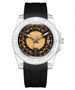 Đồng hồ Mark Fairwhale 6160 chính hãng dây cao su 40mm (2)