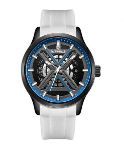 Đồng hồ Mark Fairwhale 6190 chính hãng nam dây cao su 42mm (2)