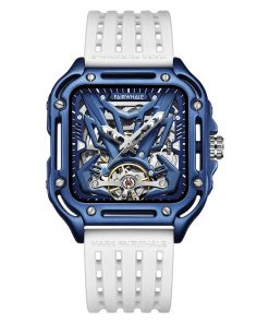 Đồng hồ Mark Fairwhale 6530 chính hãng nam máy cơ Automatic mặt vuông 44mm (2)