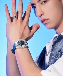 Đồng hồ Mark Fairwhale 6550 nam vỏ acrylic chính hãng 42mm (2)