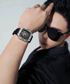 Đồng hồ Mark Fairwhale 6650 chính hãng nam dáng tonneau 44mm (2)