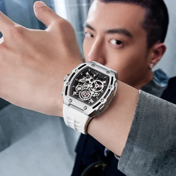 Đồng hồ Mark Fairwhale 6700 chính hãng nam máy cơ Automatic 43mm (6)