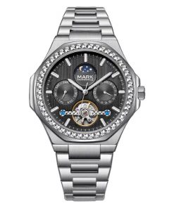 Đồng hồ Mark Fairwhale 6740 nam máy lộ cơ Automatic chính hãng 46mm (2)