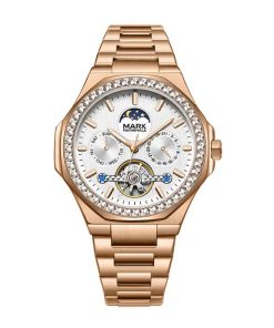 Đồng hồ Mark Fairwhale 6740 nam máy lộ cơ Automatic chính hãng 46mm (2)