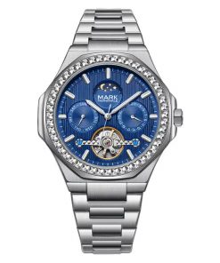 Đồng hồ Mark Fairwhale 6740 nam máy lộ cơ Automatic chính hãng 46mm (2)