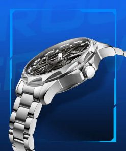 Đồng hồ Mark Fairwhale Skeleton 6800 chính hãng nam dây kim loại 43mm (2)