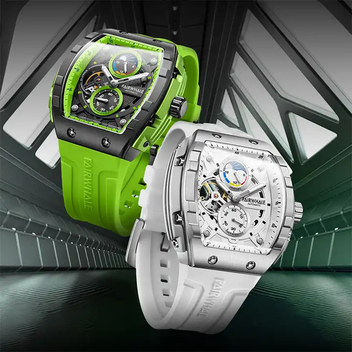 Đồng hồ Mark Fairwhale chính hãng 6670 dáng thùng rượu 47mm (2)