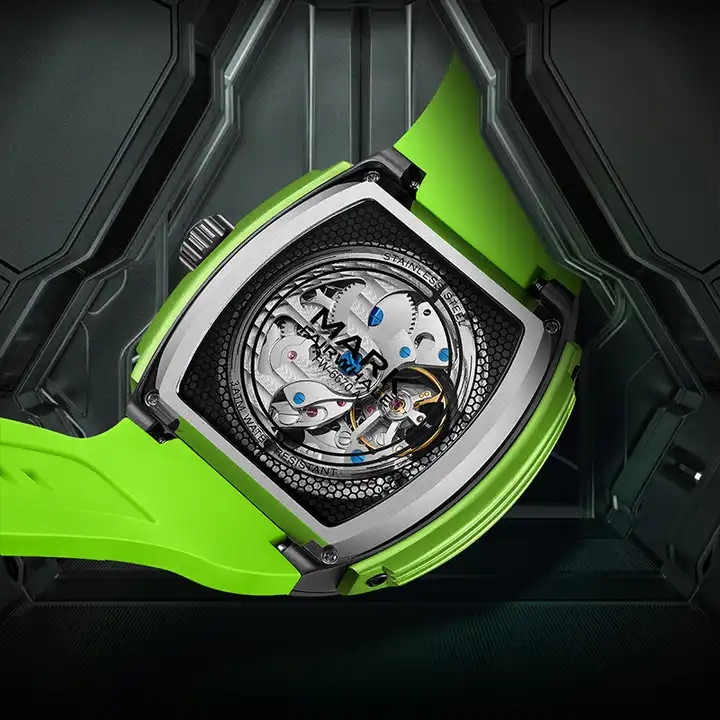 Đồng hồ Mark Fairwhale chính hãng 6670 dáng thùng rượu 47mm (2)