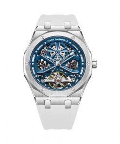 Đồng hồ Mark Fairwhale chính hãng nam 6400 dây cao su 42mm