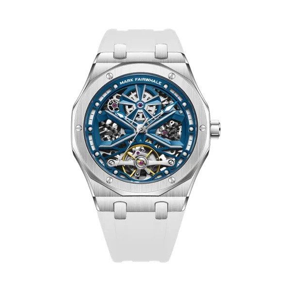 Đồng hồ Mark Fairwhale chính hãng nam 6400 dây cao su 42mm