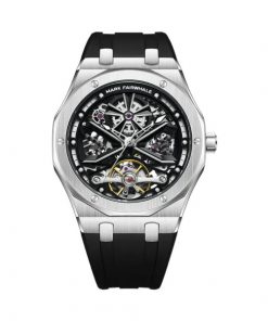 Đồng hồ Mark Fairwhale chính hãng nam 6400 dây cao su 42mm