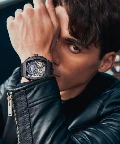 Đồng hồ Mark Fairwhale chính hãng nam máy lộ cơ Automatic 40x48mm (2)