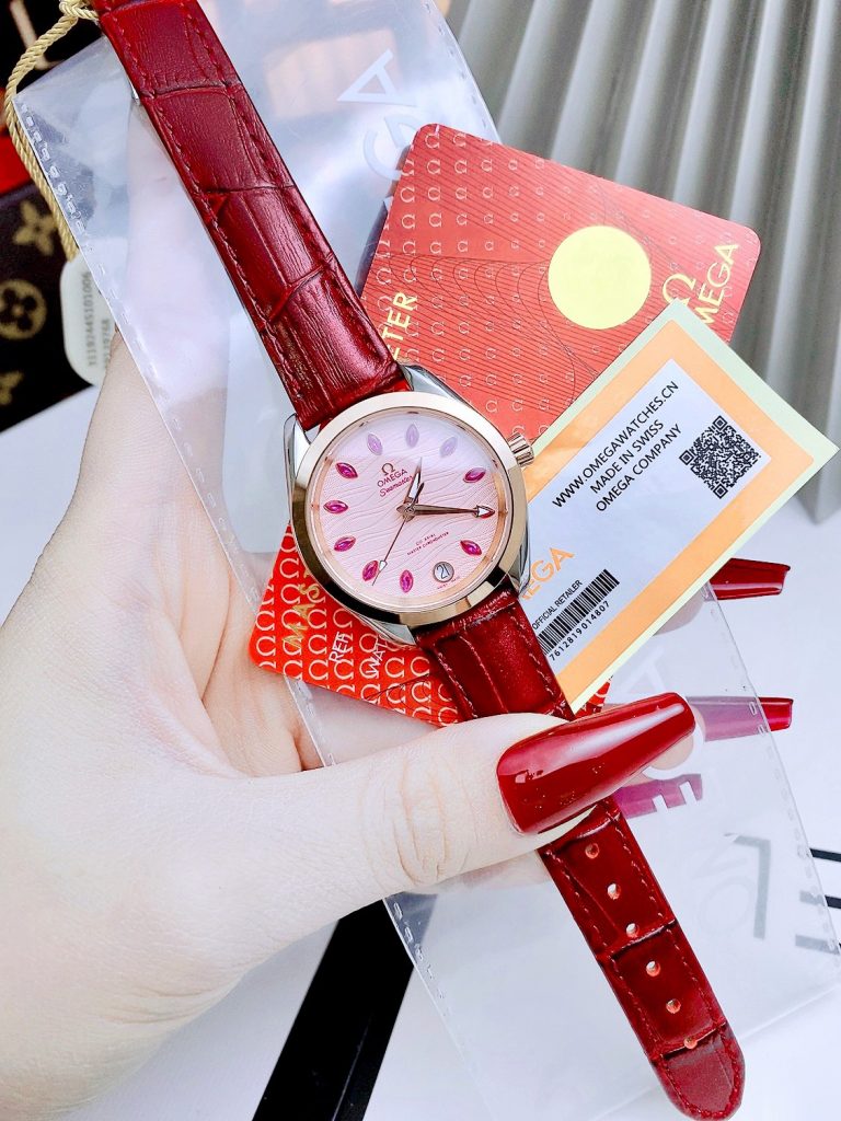 Đồng hồ Omega Seamaster Aqua Terra nữ máy thụy sỹ dây da 34mm