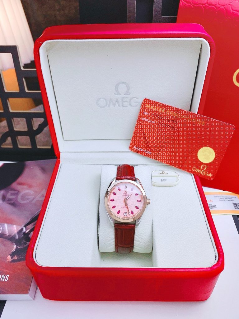 Đồng hồ Omega Seamaster Aqua Terra nữ máy thụy sỹ dây da 34mm