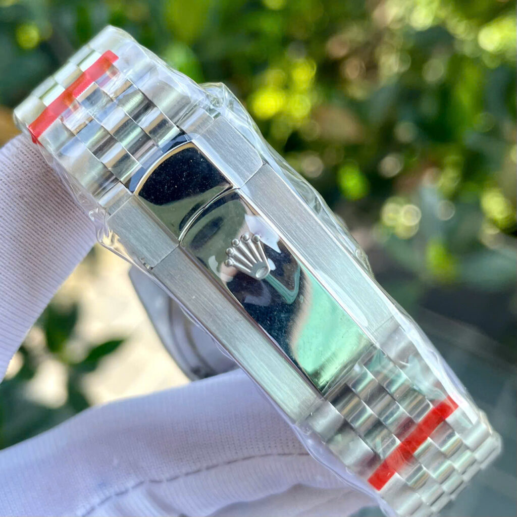 Đồng hồ Rolex DateJust nam xanh blue máy cơ automatic dây kim loại super fake 41mm