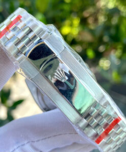 Đồng hồ Rolex DateJust nam xanh blue máy cơ automatic dây kim loại super fake 41mm