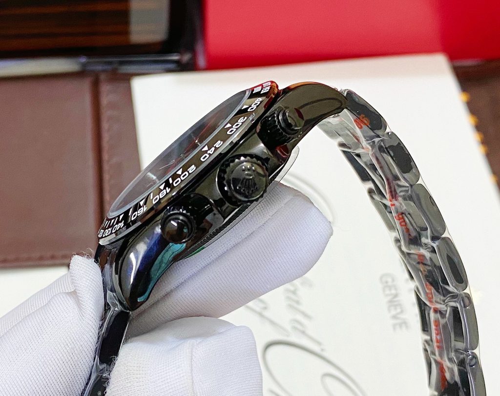 Đồng hồ Rolex Daytona nam máy cơ Nhật full Black Fake giá rẻ 40mm