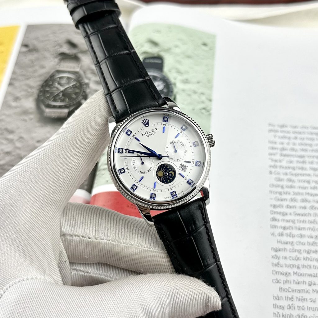 Đồng hồ Rolex Sun And Moon Nam máy cơ Nhật Fake 1 1 40mm