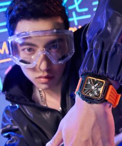 Đồng hồ chính hãng Mark Fairwhale 6540 nam mặt vuông 44mm (2)