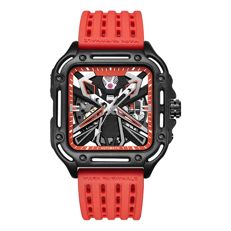 Đồng hồ chính hãng Mark Fairwhale 6540 nam mặt vuông 44mm (2)